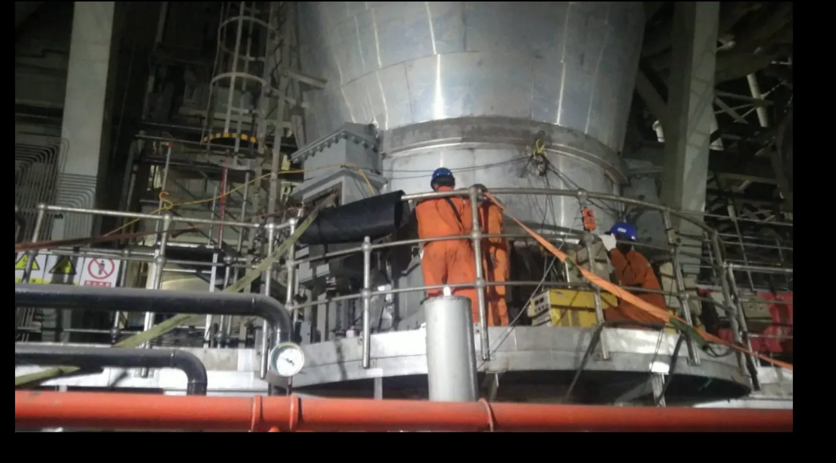 Cement kiln wear protection application